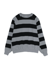 Vintage Striped Fleece Lined Pullover Sweatshirt