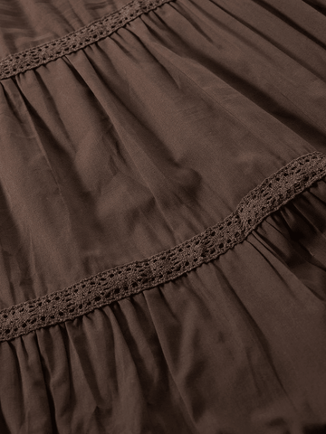 Vintage Tiered Midi Skirt