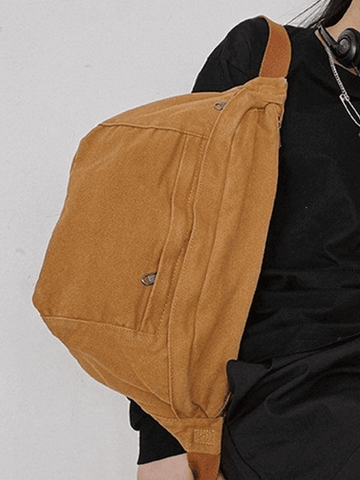 Vintage Wash Capacity Crossbody Bag