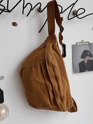 Vintage Wash Capacity Crossbody Bag