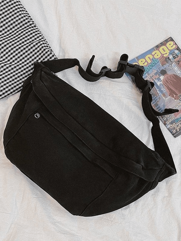 Vintage Wash Capacity Crossbody Bag