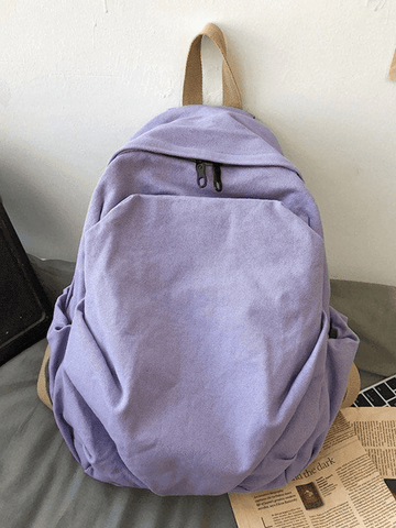 Vintage Wash College School Backpack