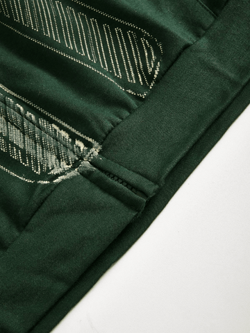 Sudadera con capucha y cremallera verde lavado vintage