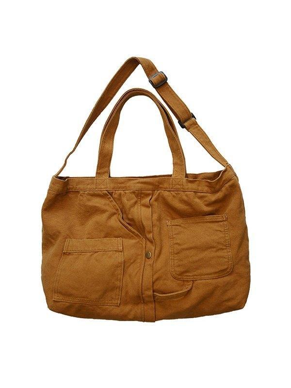 Bolso de hombro grande con lavado vintage
