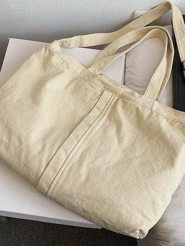 Bolso de hombro grande con lavado vintage