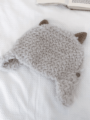 Warm Fuzzy Lamb Trapper Hat