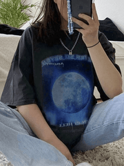 Washed Moon Graphic Tee