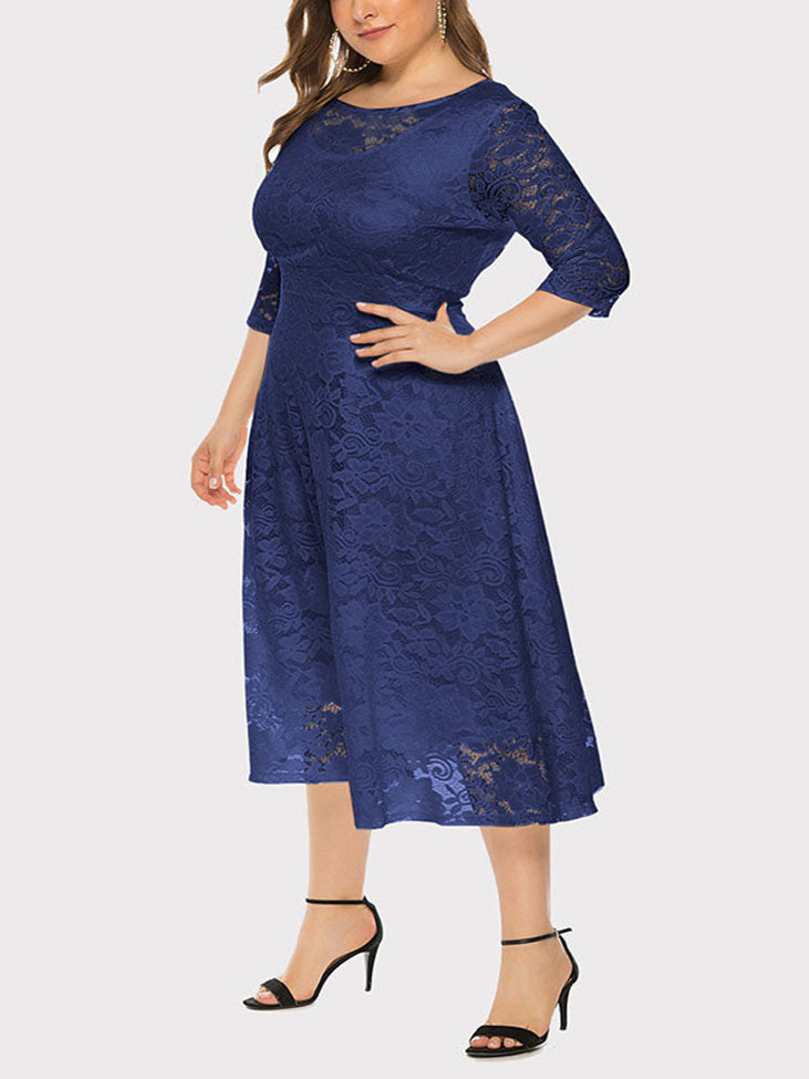 Lace Evening A-Line Dress